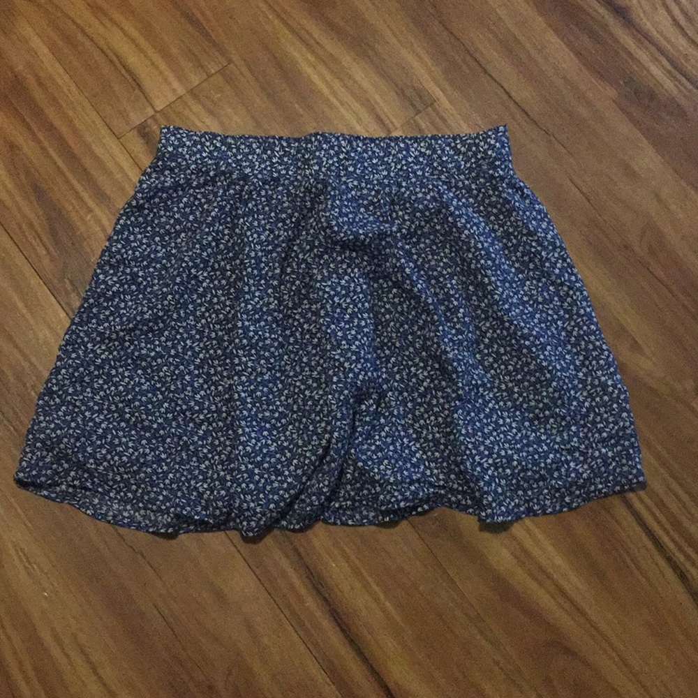 Blue and white spring time skirt